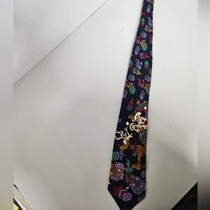 Disney Navy Christmas Tie Misc0002